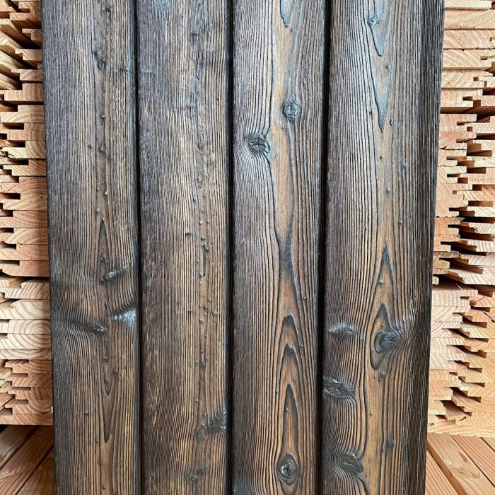 Vertical charred cladding boards natural timberulove