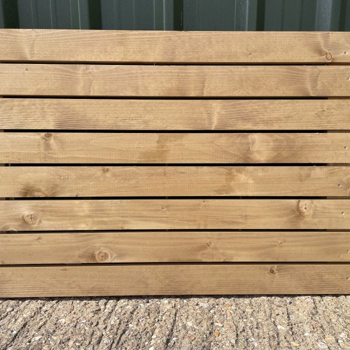 Treated fencing elements battens Oak colour timberulove