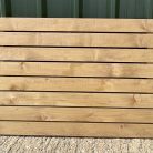 Treated timber fencing elements slats Oak colour timberulove