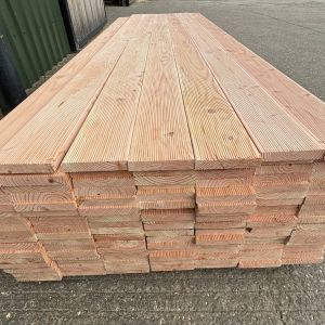 Douglas Fir Timber Decking Boards Groove A Grade 28mm