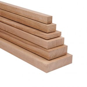 Oak Contemporary PAR Cladding Battens Slats - A Grade - 22x45mm