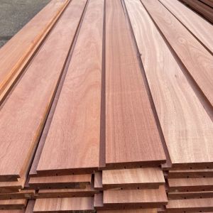 African Sapele Hardwood Cladding Premium Grade Shadow Gap 22x120mm