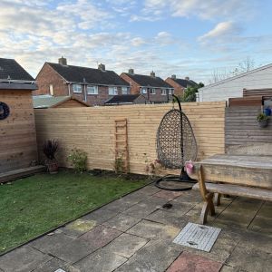 Treated Timber Fence Slats Slow Grown Scandinavian Redwood - Rustic Brown