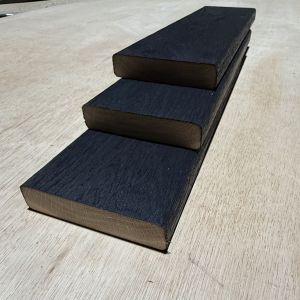 Charred Oak Decking boards | Deep Black