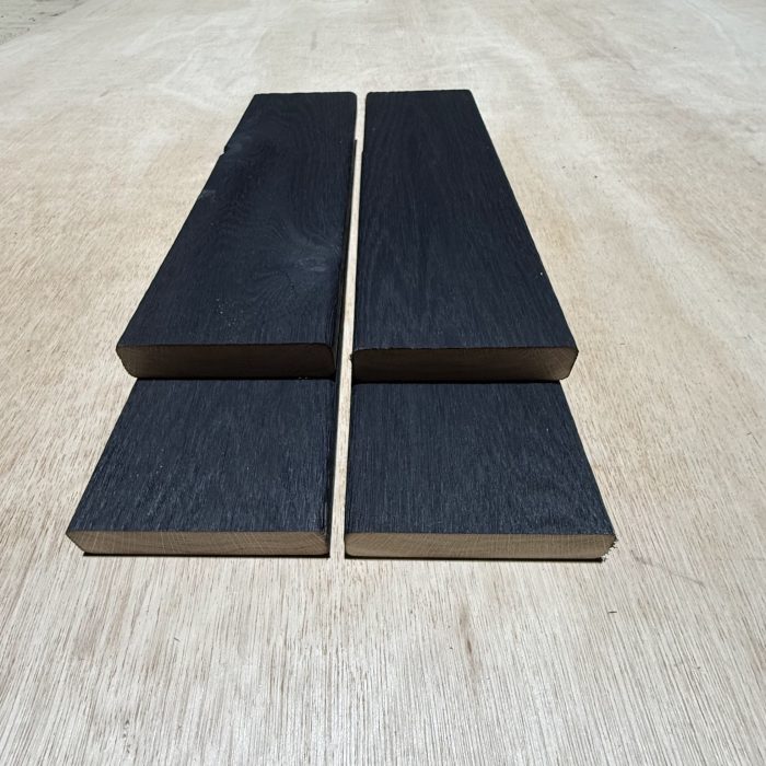 Charred oak dekcing boards timber