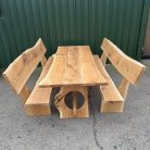 Solid Oak Garden Dinning set