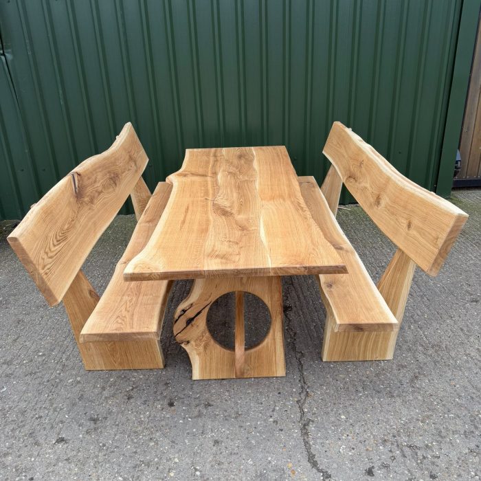 Solid Oak Garden Dinning set